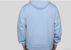 Long Sleeve Classic Cotton Hoodie Light Blue  (Gildan 50/50 MidWeight)
